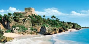Ruínas de Tulum durante excursão
